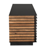 NOIR Elevation Sideboard Dark Walnut and Steel