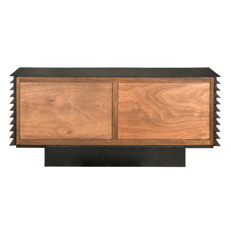 NOIR Elevation Sideboard Dark Walnut and Steel