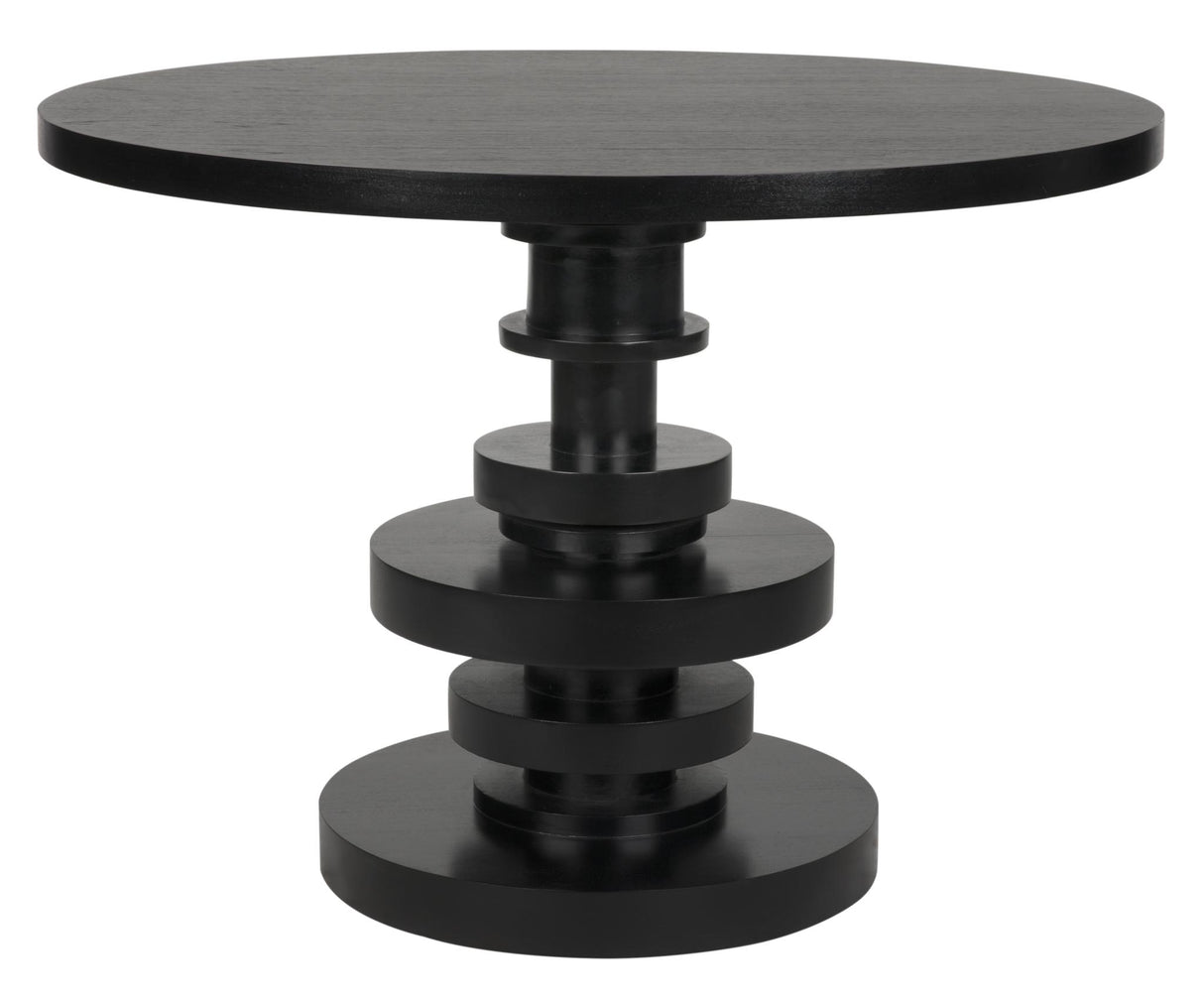 NOIR Corum Round Table Hand Rubbed Black