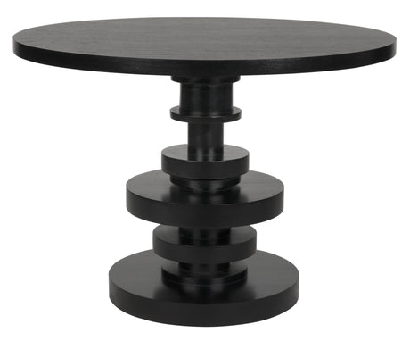 NOIR Corum Round Table Hand Rubbed Black
