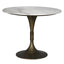 NOIR Jman Table 36" Aged Brass Finish