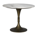 NOIR Jman Table 36" Aged Brass Finish