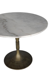NOIR Jman Table 36" Aged Brass Finish