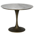 NOIR Joni Table 36" Aged Brass Finish