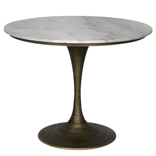 NOIR Joni Table 36" Aged Brass Finish