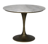 NOIR Joni Table 36" Aged Brass Finish