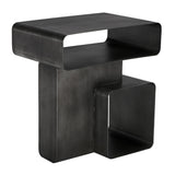 NOIR Danville Side Table Gun Metal Finish