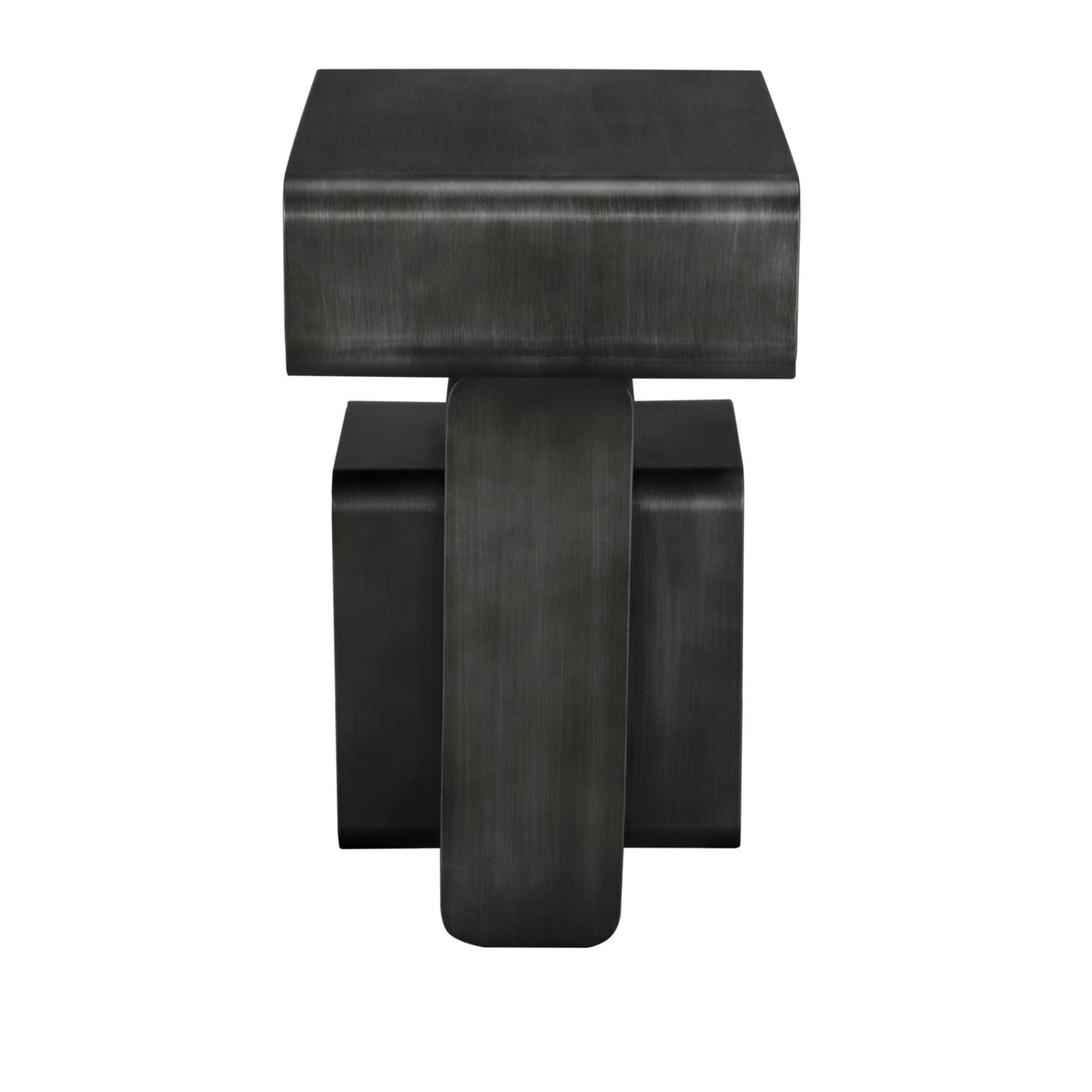 NOIR Danville Side Table Gun Metal Finish