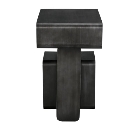 NOIR Danville Side Table Gun Metal Finish