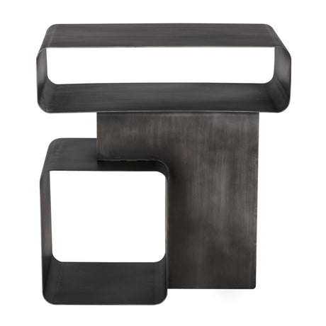 NOIR Danville Side Table Gun Metal Finish