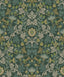Brewster Home Fashions Lila Teal Strawberry Floral Wallpaper