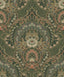 Brewster Home Fashions Nasrin Dark Green Damask Wallpaper