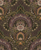 Brewster Home Fashions Nasrin Purple Damask Wallpaper