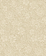 Brewster Home Fashions Zahara Wheat Floral Wallpaper