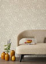 Brewster Home Fashions Liana Taupe Trail Wallpaper