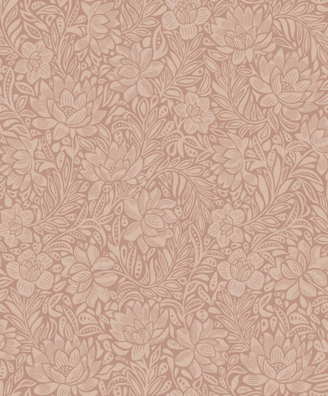 Brewster Home Fashions Zahara Coral Floral Wallpaper