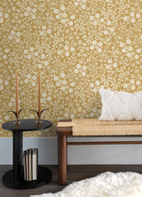 Brewster Home Fashions Liana Gold Trail Wallpaper