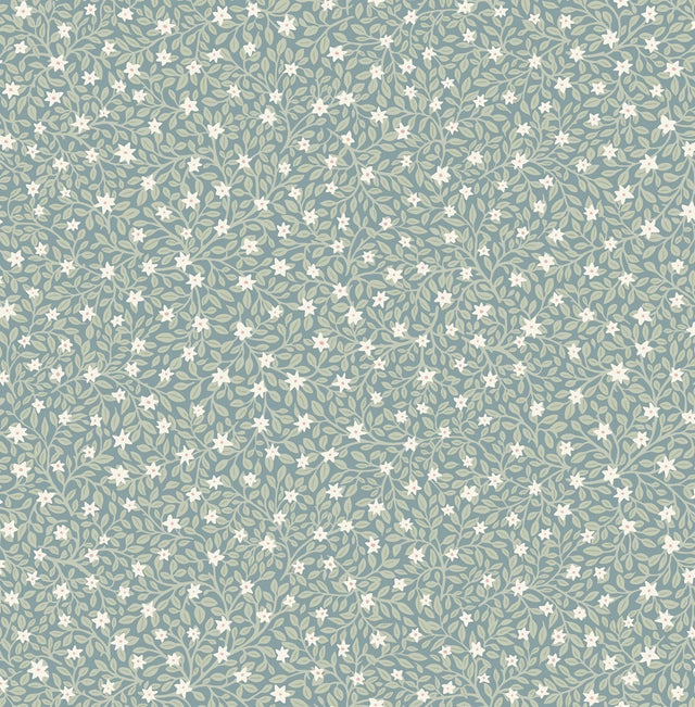 Brewster Home Fashions Marguerite Sea Green Floral Wallpaper