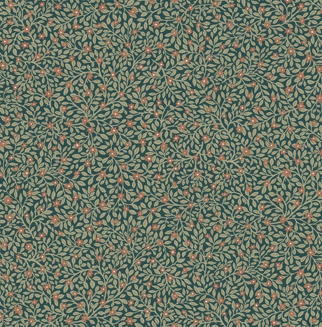 Brewster Home Fashions Marguerite Indigo Floral Wallpaper