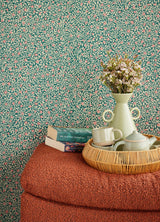 Brewster Home Fashions Marguerite Indigo Floral Wallpaper