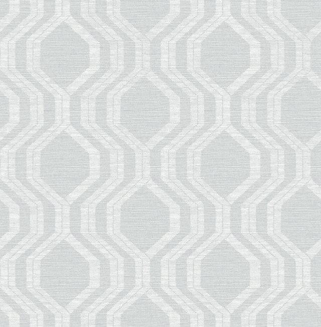 A-Street Prints Ogee Pewter Wallpaper