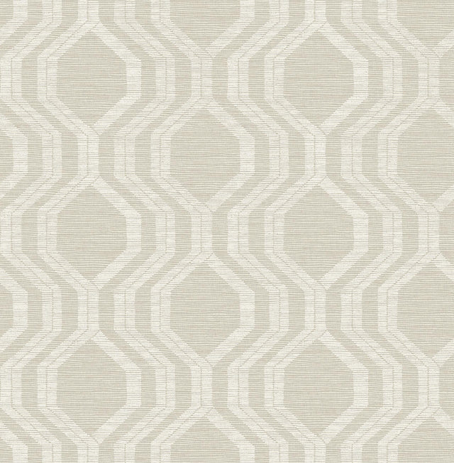 A-Street Prints Ogee Neutral Wallpaper