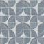 A-Street Prints Baxter Denim Semicircle Mosaic Wallpaper