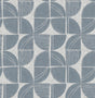 A-Street Prints Baxter Denim Semicircle Mosaic Wallpaper