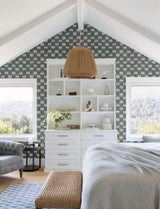 A-Street Prints Stripes Slate Wallpaper