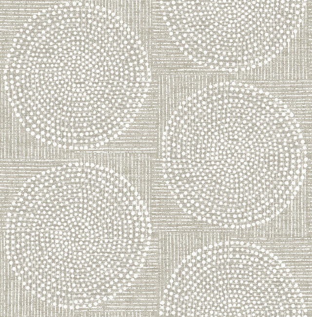 A-Street Prints Medallions Beige Wallpaper