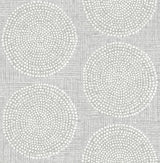 A-Street Prints Medallions Grey Wallpaper