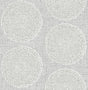 A-Street Prints Medallions Grey Wallpaper