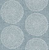 A-Street Prints Medallions Denim Wallpaper