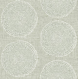 A-Street Prints Medallions Sage Wallpaper
