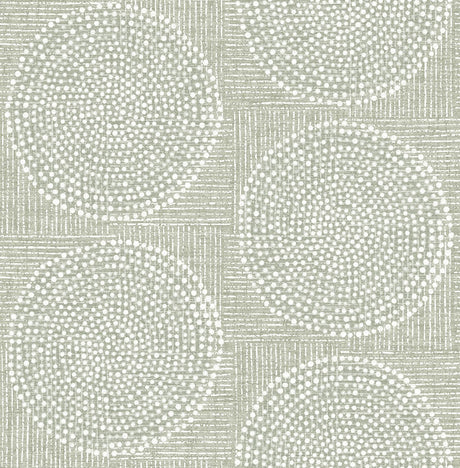 A-Street Prints Medallions Sage Wallpaper