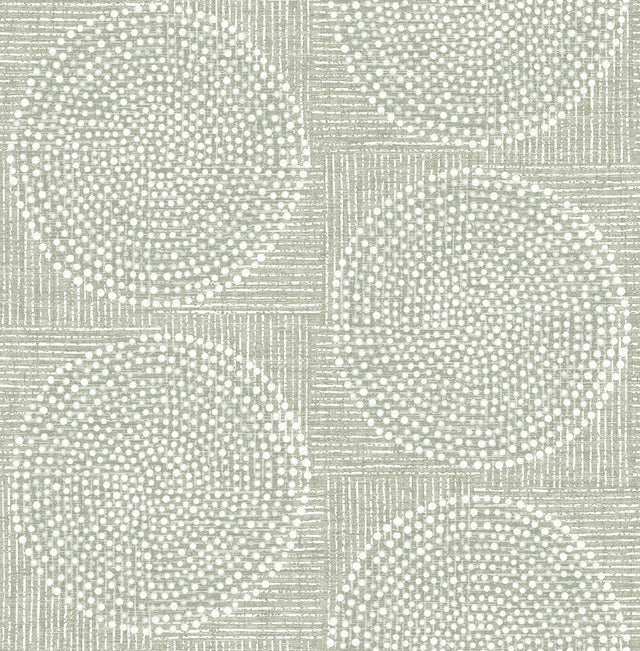 A-Street Prints Medallions Sage Wallpaper