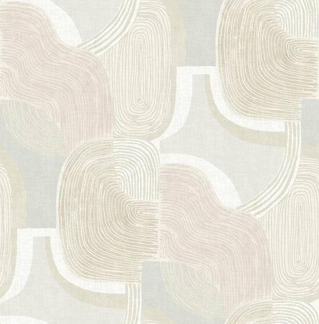 A-Street Prints Geometrics Mauve Wallpaper