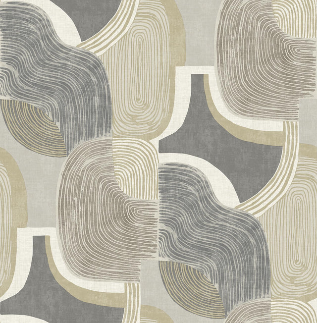 A-Street Prints Geometrics Slate Wallpaper
