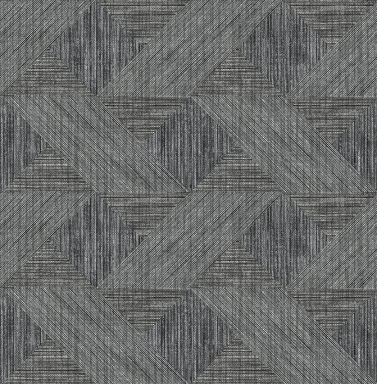 A-Street Prints Presley Black Tessellation Wallpaper