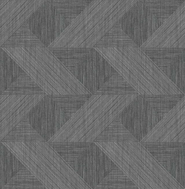 A-Street Prints Presley Black Tessellation Wallpaper