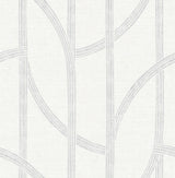 A-Street Prints Stripes Silver Wallpaper