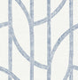 A-Street Prints Stripes Indigo Wallpaper