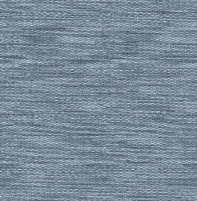 A-Street Prints Faux Grasscloth Denim Wallpaper