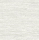 A-Street Prints Faux Grasscloth Silver Wallpaper