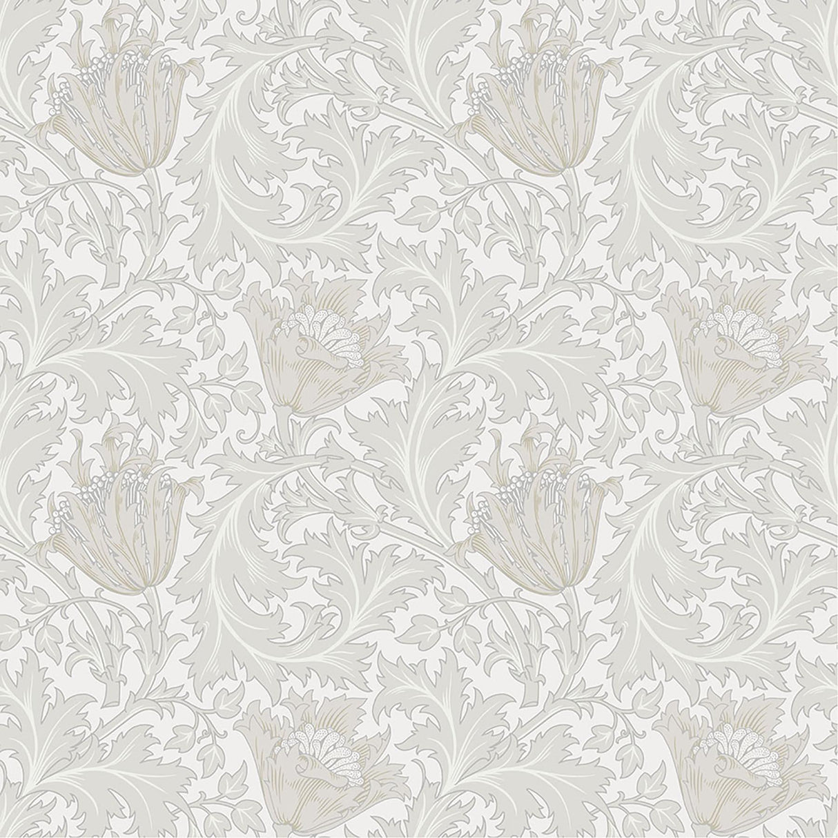 A-Street Prints Flowers Dove Wallpaper