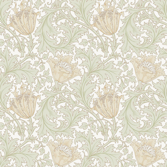 A-Street Prints Flowers Light Green Wallpaper