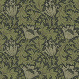 A-Street Prints Flowers Dark Green Wallpaper