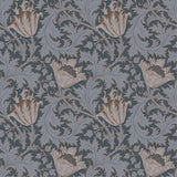 A-Street Prints Flowers Dark Blue Wallpaper
