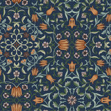 A-Street Prints Botanical Dark Blue Wallpaper