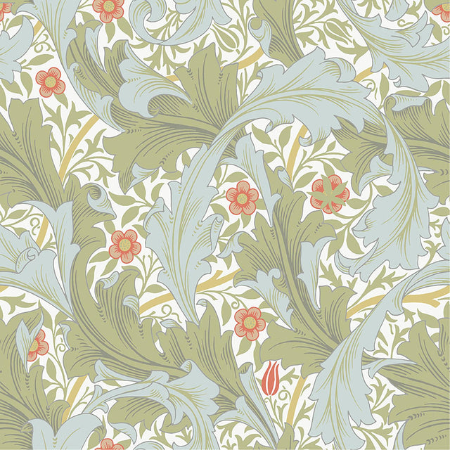 A-Street Prints Botanical Olive Wallpaper